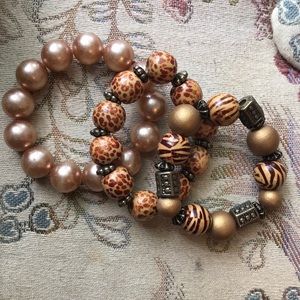 African Style Bracelet Set with bonus bracelet